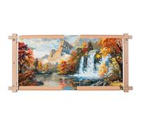 Embroidery Tapestry Scroll Frame, Detachable Cross Stitch Frame, Scroll Embroidery&Quilting Holder for Cross Stitch, Needlepoint, and Sewing Projects (21.45inch*11.8inch)