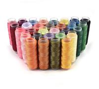 Embroidery Thread 39 Colors Set Polyester Yarn Sewing Thread Roll Machine Hand Embroidery 150 Meter Each Spool Sturdy for Home Kit(30 Colors no Box)