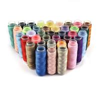 Embroidery Thread 39 Colors Set Polyester Yarn Sewing Thread Roll Machine Hand Embroidery 150 Meter Each Spool Sturdy for Home Kit for Craft(38 Colors no Box)