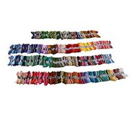 Embroidery Thread Multi Color Polyester, 447 Shades, No Fading, Sewing Supplies for Bracelets and Dolls - Bright Luster, Static -, Ideal for Needlework Kits and Cross Stitch