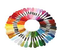 Embroidery Thread - Rainbow Colour Cross Threads | Embroidery Silk | Friendship Bracelet String | Colourful Floss Bobbins for Decorating the Repair of Quilting Projects Beginners and Experts