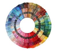 Embroidery Thread - Rainbow Colour Cross Threads | Embroidery Silk | Friendship Bracelet String | Colourful Floss Bobbins for Decorating the Repair of Quilting Projects Beginners and Experts