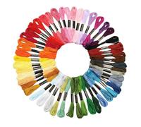 Embroidery Thread Set, Cotton Floss Yarn, Craft Sewing String, 447 Color Vibrant Rainbow Collection, Soft Fade Resistant Cotton Material, 447 Colors, for Home Friendship Hand Sewing Kids