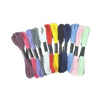Embroidery Threads 12/24/36/50Pcs DIY Sewing Floss Kit Craft Art Multicolor Ecological Cotton Embroidery Thread Cross Stitch(12PCS)