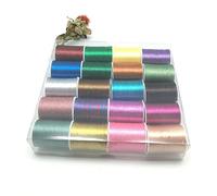 Embroidery Threads 20 spools Metallic Thread Embroidery Sewing Set