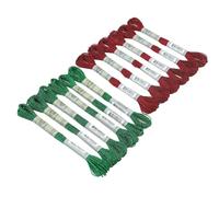 Embroidery Threads 3 Set 12 Pieces/Set Metallic Embroidery Floss 8meters/Floss No.25 Strands for Cross Stitch Shining Thread(Set 3)