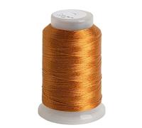 Embroidery Threads 3 Strands Metallic Ice Silk Yarn DIY Handmade Weaving Bracelet Tassel Thread Crochet String Stitch Jewelry Line for Home Embroidery Machines(Ginger)