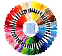 Embroidery Threads 50 Skeins Kits, DONGDA Embroidery Floss Cross Stitch Threads Friendship Bracelets Thread Crafts Floss Rainbow Color with Embroidery Floss Bobbins for Knitting DIY Craft Project