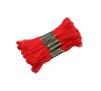 Embroidery Threads 5pcs 10pcs 20pcs Embroidery DIY Silk Line Branch Threads Similar Thread Floss Skein Cross Stitch(Red,20pcs)
