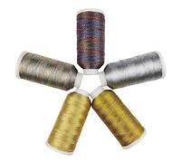 Embroidery Threads 6 Strands Metallic Weaving Thread Shiny Effect Jewellery Threads DIY Crafts Bracelet String Stitch Weave Yarn Pink - 87(118)