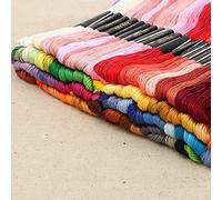 Embroidery Threads, Cotton Embroidery Floss Friendship Bracelets Floss 50 Skeins with Rainbow Colors