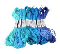 Embroidery Threads Cross Stitch Thread The 8 Cross Stitch Cotton Embroidery Thread Floss Sewing Skeins Craft Dofferent Gradient Color Embroidery Thread(Color:M-8)
