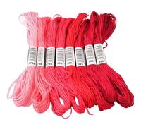 Embroidery Threads Cross Stitch Thread The 8 Cross Stitch Cotton Embroidery Thread Floss Sewing Skeins Craft Dofferent Gradient Color Embroidery Thread(Color:M-4)