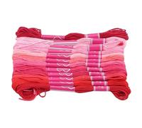 Embroidery Threads Cross Stitch Thread The Unique Style 6 Cotton Embroidery Floss Sewing Skeins Craft Dofferent Gradient Color(Red)
