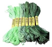 Embroidery Threads Cross Stitch Thread The Unique Style 8 Cotton Embroidery Floss Sewing Skeins Craft Dofferent Gradient Color(M-17)