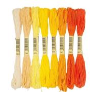 Embroidery Threads Cross Stitch Thread The Unique Style 8 Cotton Embroidery Floss Sewing Skeins Craft Dofferent Gradient Color(01)