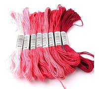 Embroidery Threads Cross Stitch Thread The Unique Style 8 Cotton Embroidery Floss Sewing Skeins Craft Dofferent Gradient Color(M-2)