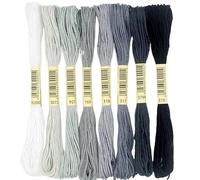 Embroidery Threads Cross Stitch Thread The Unique Style 8 Cotton Embroidery Floss Sewing Skeins Craft Dofferent Gradient Color(04)
