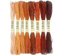 Embroidery Threads Cross Stitch Thread The Unique Style 8 Cotton Embroidery Floss Sewing Skeins Craft Dofferent Gradient Color(07)