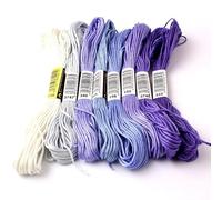 Embroidery Threads Cross Stitch Thread The Unique Style 8 Cotton Embroidery Floss Sewing Skeins Craft Dofferent Gradient Color(M-7)