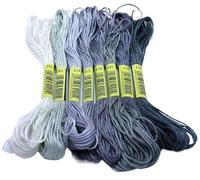 Embroidery Threads Cross Stitch Thread The Unique Style 8 Cotton Embroidery Floss Sewing Skeins Craft Dofferent Gradient Color(M-9)
