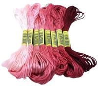 Embroidery Threads Cross Stitch Thread The Unique Style 8 Cotton Embroidery Floss Sewing Skeins Craft Dofferent Gradient Color(M-2)