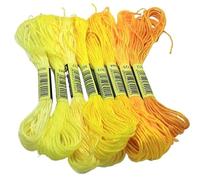 Embroidery Threads Cross Stitch Thread The Unique Style 8 Cotton Embroidery Floss Sewing Skeins Craft Dofferent Gradient Color(M-1)