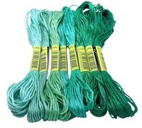 Embroidery Threads Cross Stitch Thread The Unique Style 8 Cotton Embroidery Floss Sewing Skeins Craft Dofferent Gradient Color(M-13)