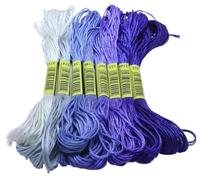 Embroidery Threads Cross Stitch Thread The Unique Style 8 Cotton Embroidery Floss Sewing Skeins Craft Dofferent Gradient Color(M-7)
