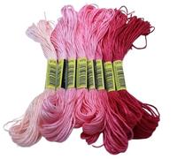 Embroidery Threads Cross Stitch Thread The Unique Style 8 Cotton Embroidery Floss Sewing Skeins Craft Dofferent Gradient Color(M-5)