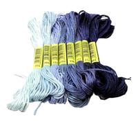 Embroidery Threads Cross Stitch Thread The Unique Style 8 Cotton Embroidery Floss Sewing Skeins Craft Dofferent Gradient Color(M-19)