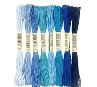 Embroidery Threads Cross Stitch Thread The Unique Style 8 Cotton Embroidery Floss Sewing Skeins Craft Dofferent Gradient Color(06)