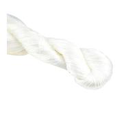Embroidery Threads Mulberry Silk Embroidery Thread Floss Yarn 16/2 Su Artisan Threads Yarns White Cream Black Color 118(118-2 White,200 Meter)