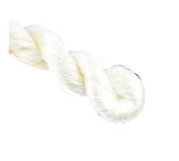 Embroidery Threads Mulberry Silk Embroidery Thread Floss Yarn 16/2 Su Artisan Threads Yarns White Cream Black Color 118(118-1 Cream,400 Meter)
