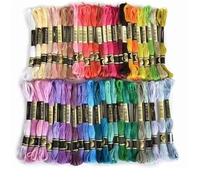 Embroidery Threads Multicolor Cross Stitch Thread Metallic Wiring Golden Embroidery DIY Hand Sewing Knitting Supply(45 Random Color)