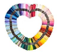 Embroidery Threads,RoadLoo 150 Colors Per Pack Embroidery Floss Polyester Thread Cross Stitch Threads Friendship Bracelets Floss 8m 6-Strand Floss Kit Bracelet String