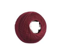 Embroidery Threads Size 20 Crochet Cotton Embroidery Thread 25 Grams for Hand Knitting Yarn Singed Mercerized for Home Embroidery Machines(119 DK Red)
