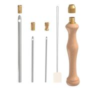 Embroidery Tool - Yarn Set | Adjustable Needle Kit | Thread Pen for Craft Projects | Art Supply Headpiece for Decorating Cushions Quilts Towel Clothes and Handmade Stitching