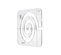Embroidery Tracing Templates 3 Type Quilting Template Free Motion Ruler Transparent Frames Sewing for Domestic Machine(Size A)