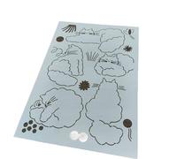 Embroidery Tracing Templates Big Cat Pattern Sashiko Stencil,Reusable Plastic Template for Fabric Tracing Embroidery Tool for Sewing and Quilting