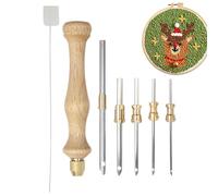 Embroidery Yarn Pen - Hand Embroidery Tool, Fabric Art Set | Precision Yarn Punch Tools, Textile Thread Crafting Tool, Adjustable Threadwork Pen Kit, Rug Making Tools, Sewing Hobby Supply