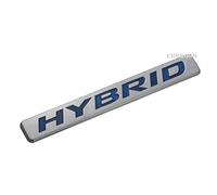 EmbRoom Hybrid Car Emblem, 3D Metal Logo Car Side Fender Rear Trunk Emblem Badge Decals Sticker Replacement for Jeep Dodge Chevrolet Nissan Ford Toyota (Chrome Blue)