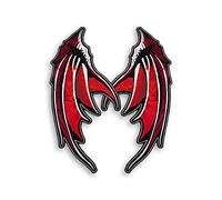 EMBROVERSE Demon Wings Large Back Patch - Demonic Halloween Cosplay Accessory - Embroidered Iron On - 11.4 x 13.6 inches