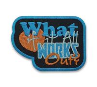 EMBROVERSE What If It All Works Out Patch, Embroidered Iron-On Positive