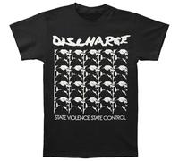 Embry Men's Discharge State Violence Tee T-Shirt Small Black XL