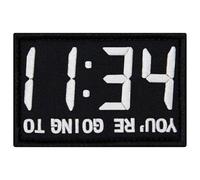 EmbTao 11:34 Visual Inversion You are Going to Hell Patch Embroidered Biker Badge Fastener Hook and Loop Emblem