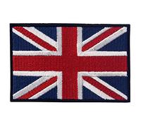 EmbTao British Union Jack Embroidered Patch England Flag UK Great Britain Iron On Sew On Emblem by EmbTao