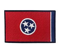 EmbTao Embroidered Tennessee State Flag Iron On Sew On Patch TN Emblem by EmbTao