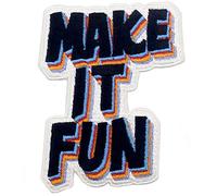EmbTao Make It Fun Patch Embroidered Biker Applique Iron On Sew On Emblem