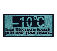 EmbTao Minus Ten Degrees Just Like Your Heart Patch Embroidered Tactical Badge Applique Fastener Hook and Loop Emblem